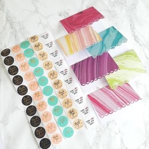 50 Thank you Cards & Stickers